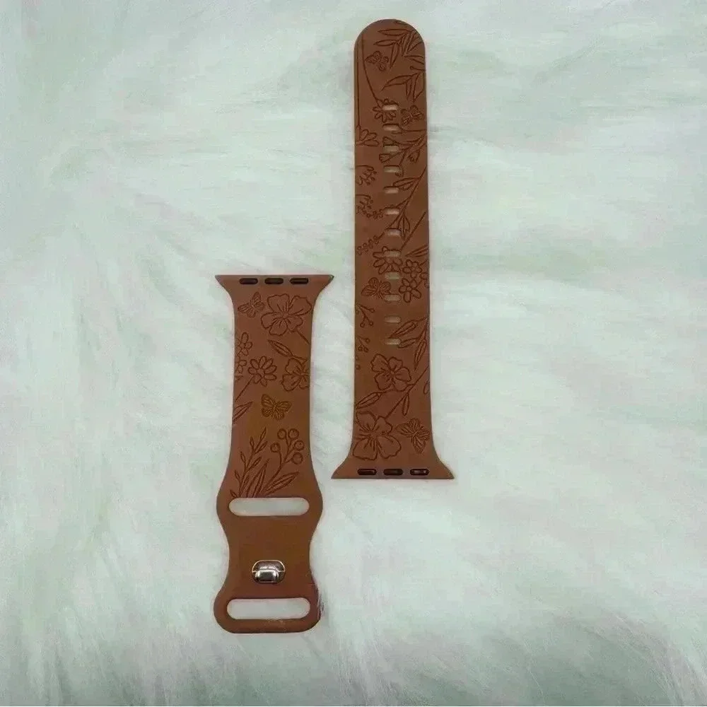 New Floral  Fall Design Apple Watch Bands  42mm 44mm 45mm 49mm Brown